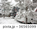 car in the snow. snowy winter 36565099