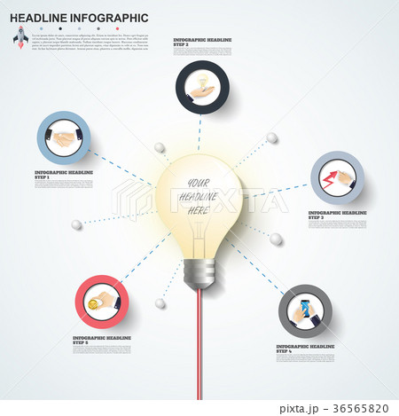 Abstract infographics number options template. 36565820