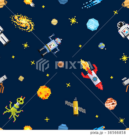 space seamless pattern background, alien spaceman space seamless pattern background, alien spaceman 36566858