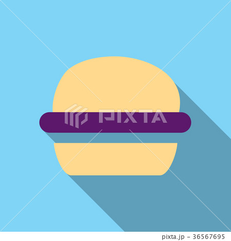 hamburger icon in flat style with long shadow 36567695