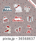 Christmas stickers-bear 36568637