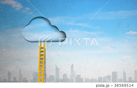 Door in blue sky Door in blue sky 36569514