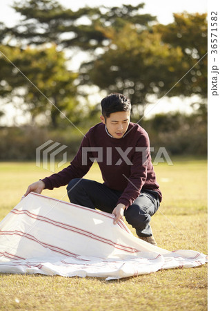 公園 東洋人 人 36571582