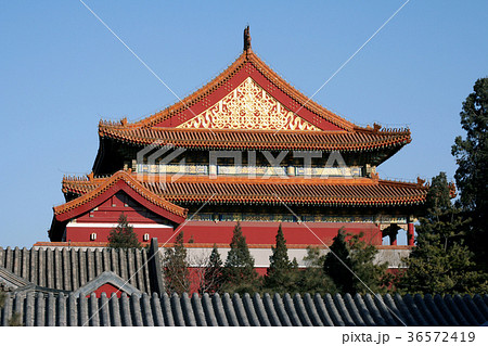 横から見た天安門。2006/3/1 36572419