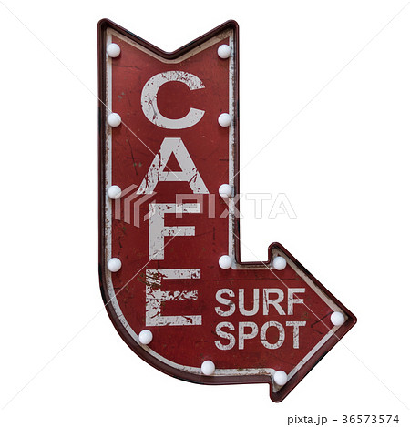 coffee sign board with light bulb, arrow shape coffee sign board with light bulb, arrow shape 36573574