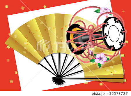 年賀状24（鼓） 36573727