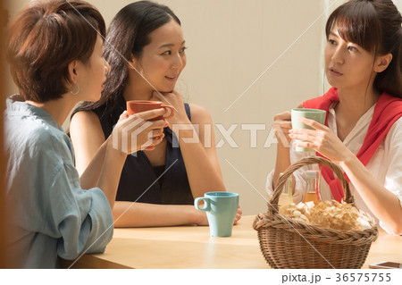 ダイニングで話す女性たち 36575755