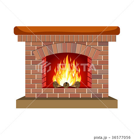 Christmas Fireplace のイラスト素材