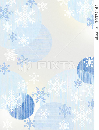 背景素材（たて）-雪の結晶3（テクスチャ） 36577169