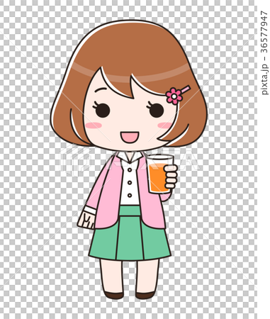 一杯果汁的女人 36577947