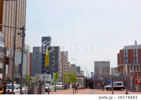 北海道旭川市 市街地イメージ素材 北海道旭川市 市街地イメージ素材 36578883