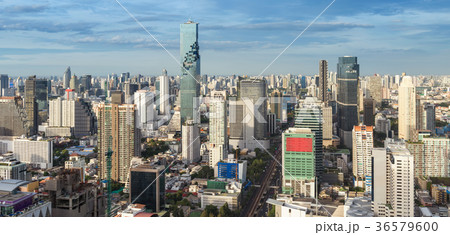 Bangkok city and urban downtown at daylight shot Bangkok city and urban downtown at daylight shot 36579600