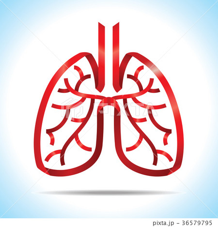 Red ribbon lung Logo Red ribbon lung Logo 36579795