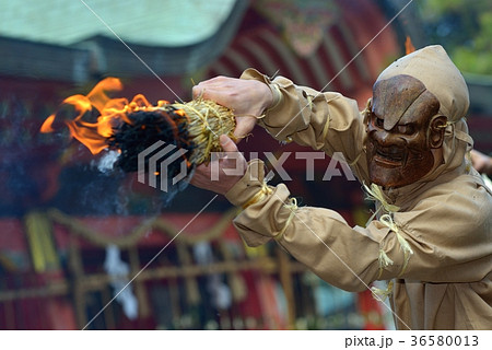 節分祭 長田神社の追儺式の写真素材