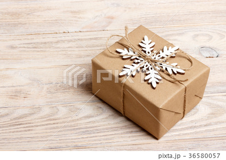 Christmas handmade gift box decorated Christmas handmade gift box decorated 36580057
