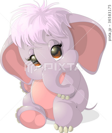 Beautiful cute elephant 36583175