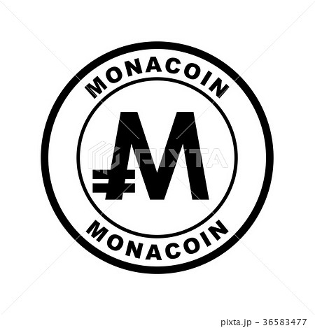仮想通貨アイコン モナコイン Monacoin のイラスト素材