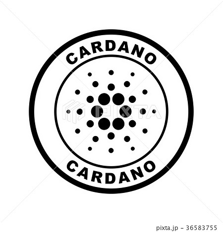 仮想通貨アイコン カルダノ Cardano のイラスト素材