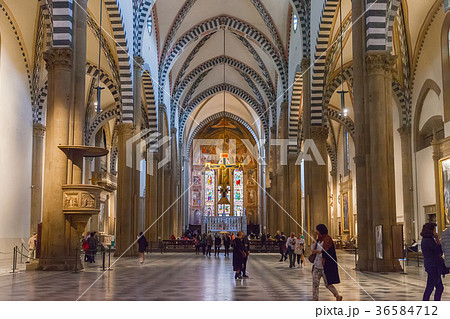 Interior Basilica of Santa Maria Novella Florence Interior Basilica of Santa Maria Novella Florence 36584712