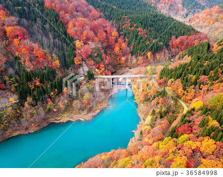 晩秋の宝仙湖　秋田県 36584998