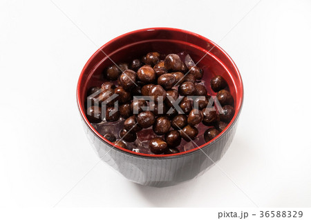 豆かん beans and cubes of agar Japanese sweets 豆かん beans and cubes of agar Japanese sweets 36588329
