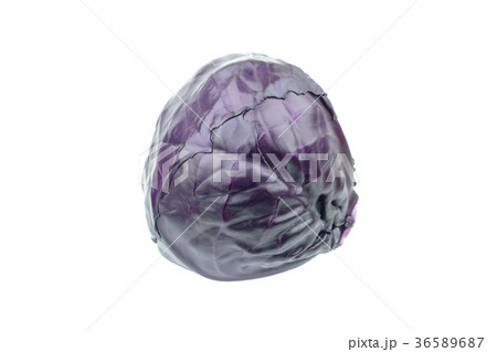 Purple cabbage isolated on white background Purple cabbage isolated on white background 36589687
