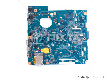 motherboard computer isolated on white background motherboard computer isolated on white background 36590406
