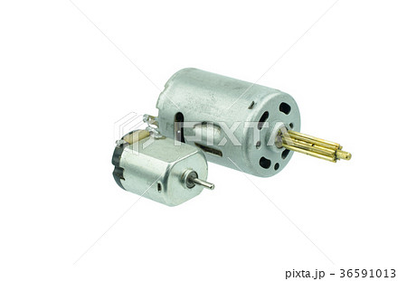small dc motor gear on isolated white backgroud small dc motor gear on isolated white backgroud 36591013