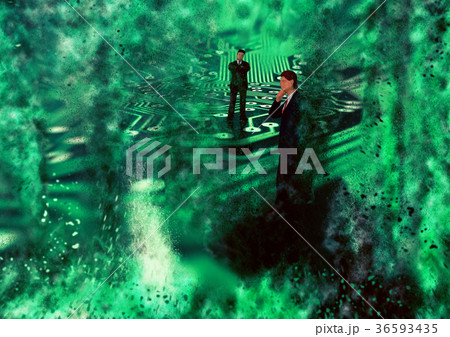 マザーボードとビジネスマン 36593435