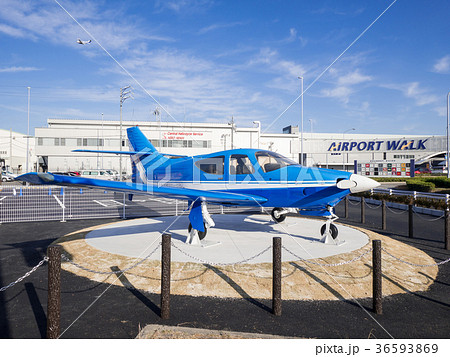 名古屋空港南交差点　エアポートウォーク　あいち航空ミュージアム入口　ゲートガード 36593869