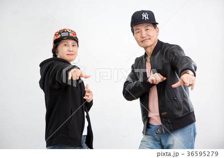 Older couple enjoying hip-hop, on staying young 617 36595279