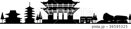 奈良シルエット 36595325