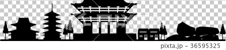 奈良シルエット 36595325