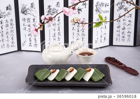 Isolated shot in studio - the Korean traditional colorful refreshments. 174 Isolated shot in studio - the Korean traditional colorful refreshments. 174 36596018