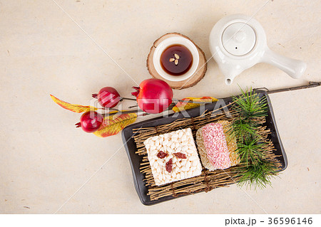 Isolated shot in studio - the Korean traditional colorful refreshments. 202 Isolated shot in studio - the Korean traditional colorful refreshments. 202 36596146