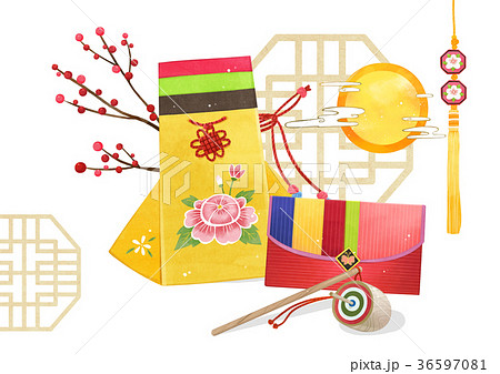 Chuseok object, sensibility concept illustration 005 Chuseok object, sensibility concept illustration 005 36597081