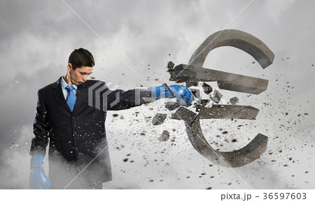 Breaking euro currency symbol 36597603