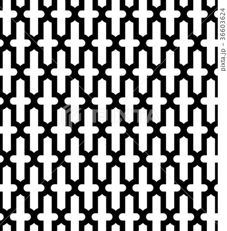 Black and white geometric seamless pattern. Black and white geometric seamless pattern. 36603624