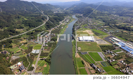 空撮 2017年8月29日撮影_九州北部豪雨後の筑後川 空撮 2017年8月29日撮影_九州北部豪雨後の筑後川 36604947
