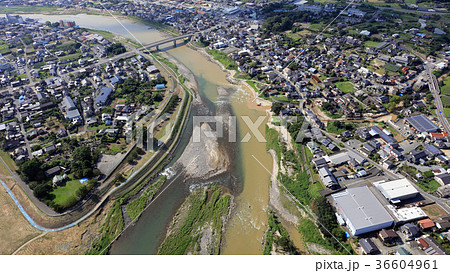 空撮 2017年8月29日撮影_九州北部豪雨後の筑後川 空撮 2017年8月29日撮影_九州北部豪雨後の筑後川 36604961