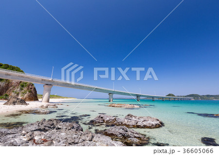 角島大橋 -エメラルドグリーンの海にかかる橋・山口県の絶景スポット- 角島大橋 -エメラルドグリーンの海にかかる橋・山口県の絶景スポット- 36605066