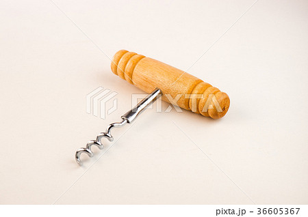 Vintage corkscrew isolated on withe background Vintage corkscrew isolated on withe background 36605367