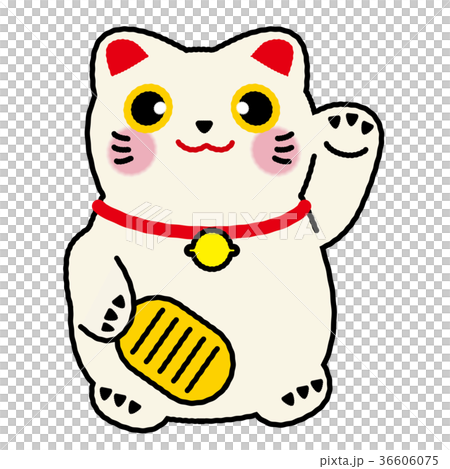 Lucky cat illustration Lucky cat | Material for New Year's cards Lucky cat illustration Lucky cat | Material for New Year's cards 36606075