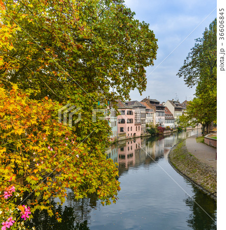 Strasbourg, water canal nice house Petite France 36606845