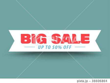 Big sale ribbon banner Big sale ribbon banner 36606864