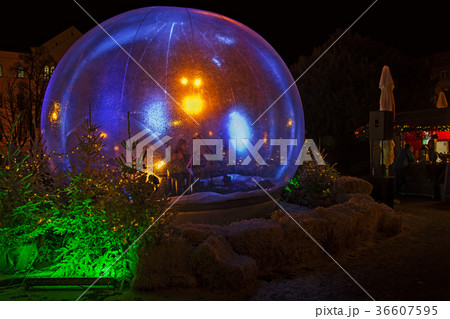 Christmas snow globe in which the flute player Christmas snow globe in which the flute player 36607595