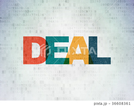 Finance concept: Deal on Digital Data Paper 36608361