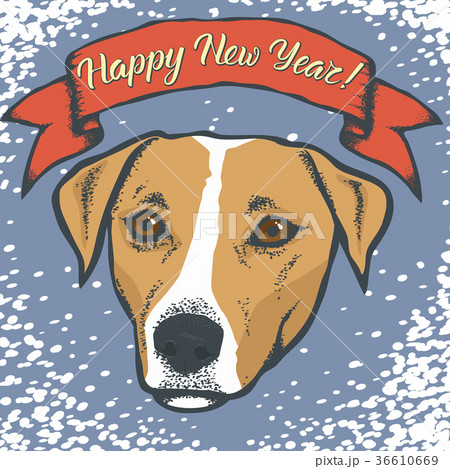 Year of the dog vector concept Year of the dog vector concept 36610669