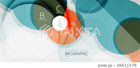 Colorful geometric circle modern abstract 36611579