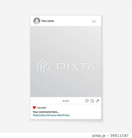 Creative vector illustration of social media photo 36611587